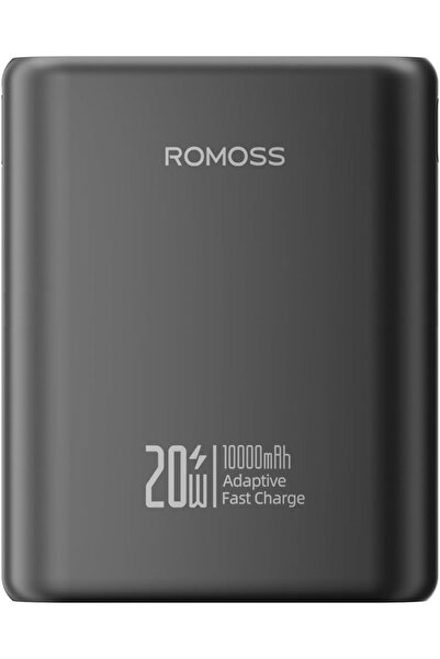 Romoss PCT10 PB 10000mAh 20W PD USB-C IN 18W/OUT 20W LIGHTNING IN 18W 2xUSB-A OUT 22.5W BLACK