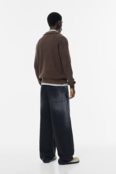 Pull & Bear Quarter-zip sweater