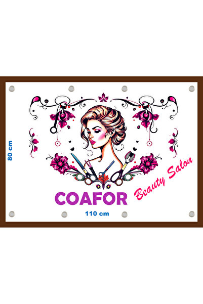 OEM Banner "Coafor" Beauty Salon dimensiune 80x110 cm