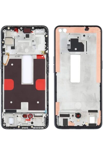 Generic For OPPO Reno4 5G PDPM00, PDPT00, CPH2091 Front Housing LCD Frame Bezel Plate - Black