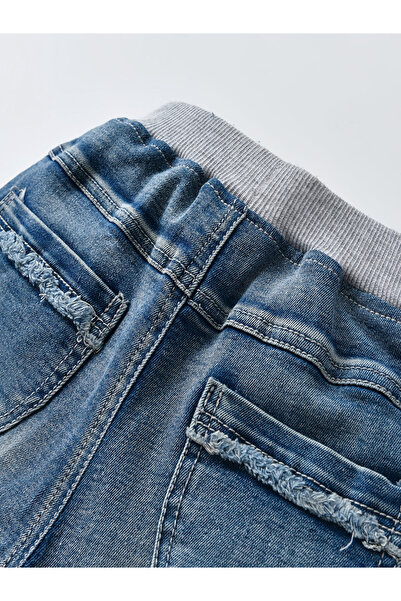 Take Two By Styli Girls Flare Jeans with Frayed Hem