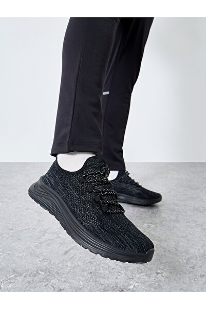 Take Two By Styli Textured Lace Up Sneakers