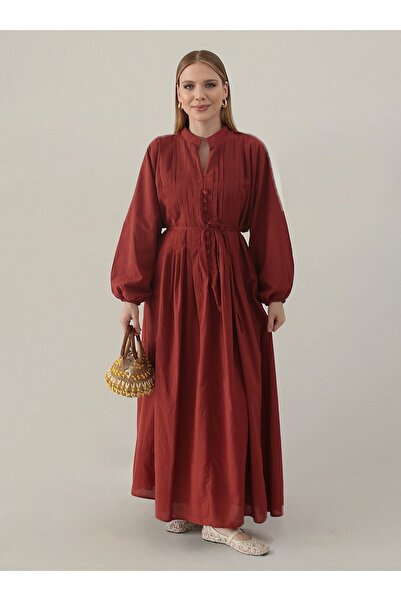 MRS. POLEEN Buttoned Hijab Dress - Tile - Mrs Poleen