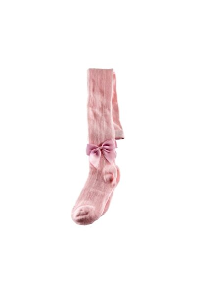 Mixbo Tights for Girls with Bow, Pink 0-1 years,