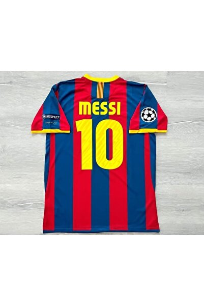 Lion Spor Lionel Messi 2010-11 Sezonu Barcelona Nostalji Yetişkin Forması ÖZe...
