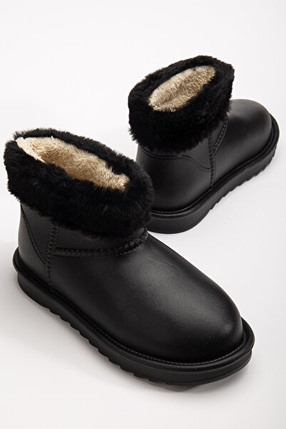 Atelier Lakonia Siyah Yağmur Botu Kadın Kısa Günlük Bot