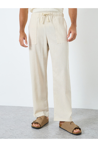 Take Two By Styli بنطال مريح سادة مع رباط