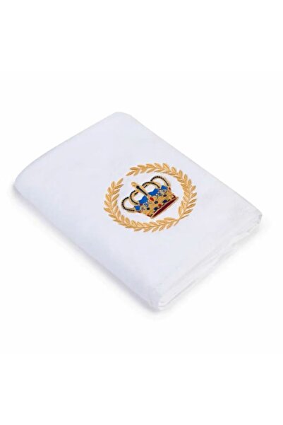 H Hotel Supplier Prosop de Baie Brodat, Hotel Supplier, bumbac 100%, Alb, 50x...