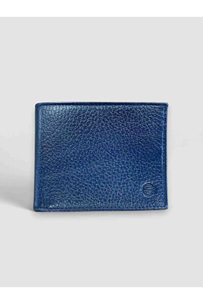 BY NAPPA Men's Genuine Leather Wallet 01499 Navy Blue