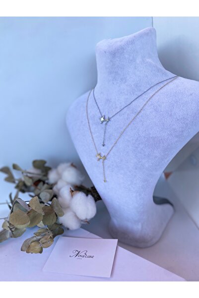 Tasarım Minimal Elegant Necklace with Gold-Silver Color Options and Polar Star Detail