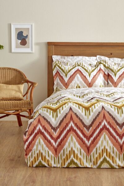 Karaca Home Mirelle 100% Βαμβακερό Σετ Παπλωματοθήκη Διπλό Πολύχρωμο