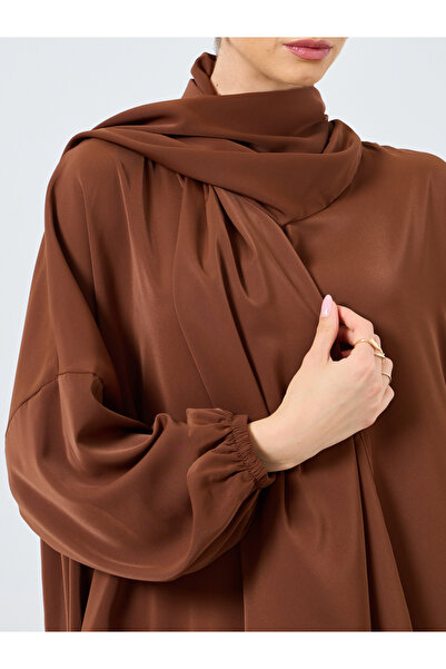 Take Two By Styli Solid Long Sleeve Hooded Pocket Detail Abaya