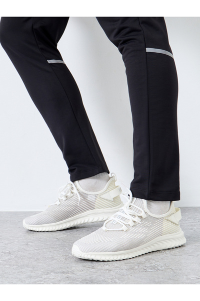 Take Two By Styli Textured Lace Up Sneakers