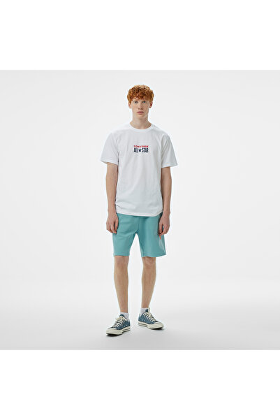 Converse Ανδρικό λευκό μπλουζάκι Chuck Taylor All Star με λαιμόκοψη