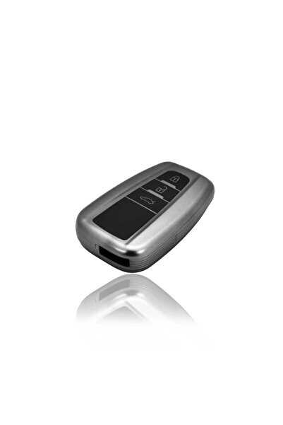 AYCANSTORE Husă pentru telecomandă Toyota 3 BUTON (gri antracit metalic)