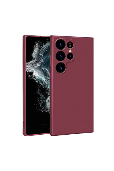 zore حافظة سيليكون متوافقة مع هاتف Galaxy S23 Ultra من OMSY - بلون البرقوق