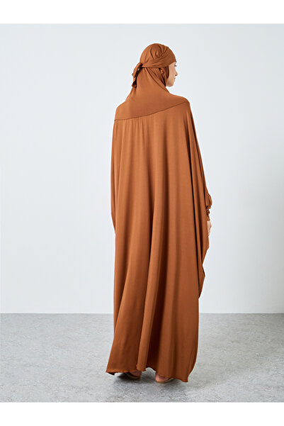 Take Two By Styli Solid Batwing Sleeve Hooded Abaya