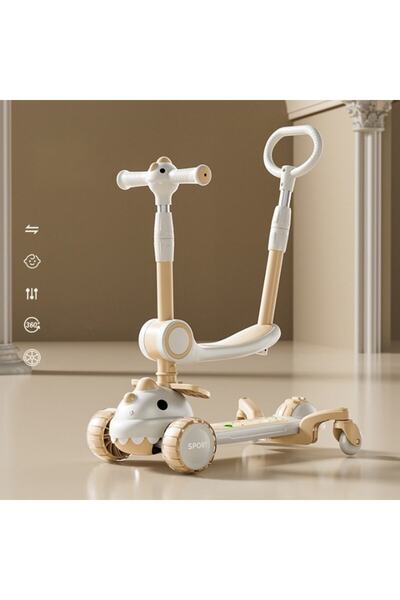 FONIX Multifunctional Scooter Comando Kids, Adjustable Handle, Foldable, LED Lighting