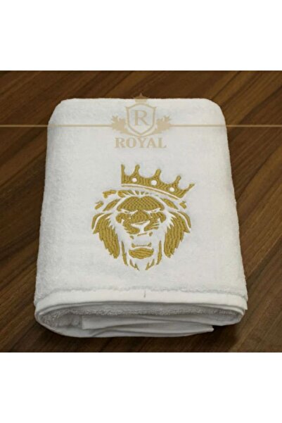 H Hotel Supplier Prosop de Baie Brodat, Hotel Supplier, bumbac 100%, Alb, 70x...