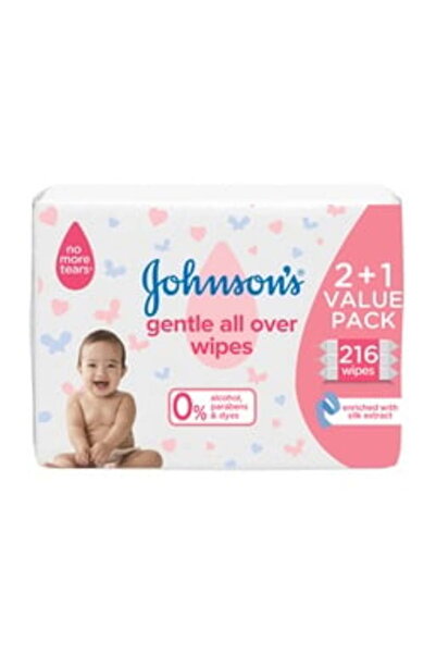 Johnson & Johnson Johnson's Baby Wipes Gentle All Over 216 pcs