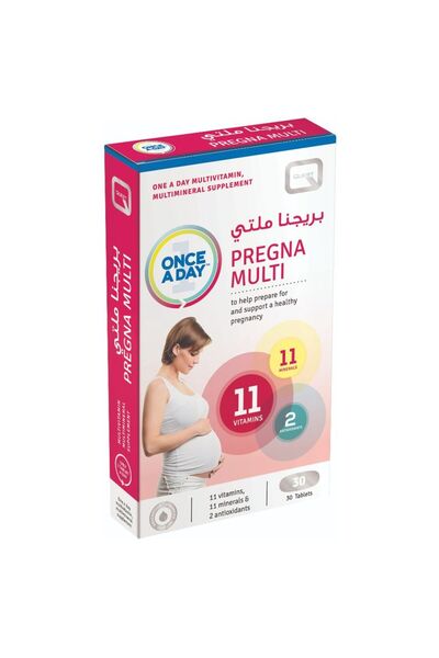 Quest قرص بريجنا متعدد الاستخدامات مرة واحدة يوميًا، 30 قرصًا