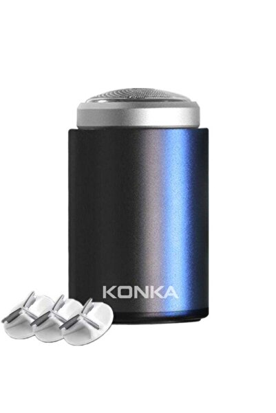 Konka ماكينة حلاقة صغيرة محمولة مقاومة للماء للاستخدام الخارجي للرجال - لون أ...