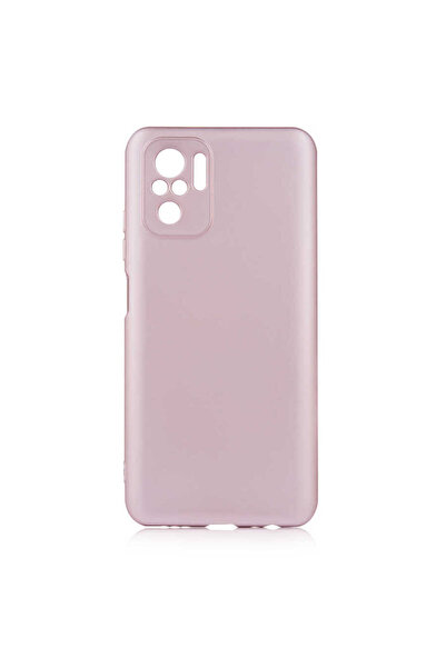 zore Redmi Note 10S Case Omsy Premier Silicone Cover - Rose Gold