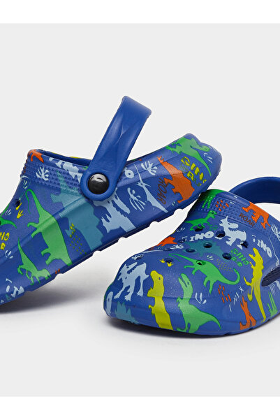 Take Two By Styli Boys Graphic Print Heel Strap Clogs