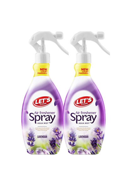 Let's Clean معطر جو بخاخ برائحة اللافندر 450 مل عبوة من قطعتين
