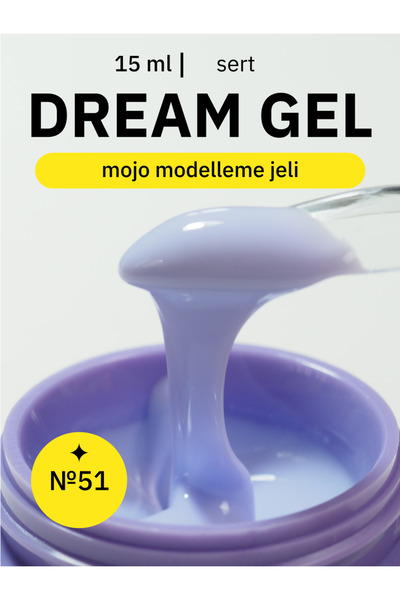 MOJO Tırnak Jeli Dream Gel 51 Tırnak Uzatma ve Modelaj Jeli, 15 ml