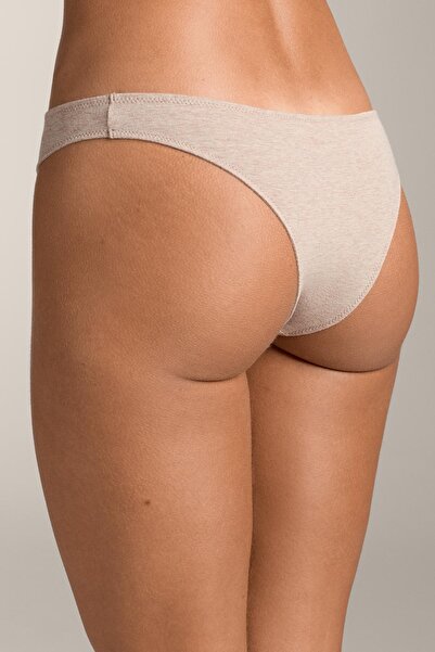 Oysho 5'li fitilli, pamuklu karışımlı Brezilya modeli külot