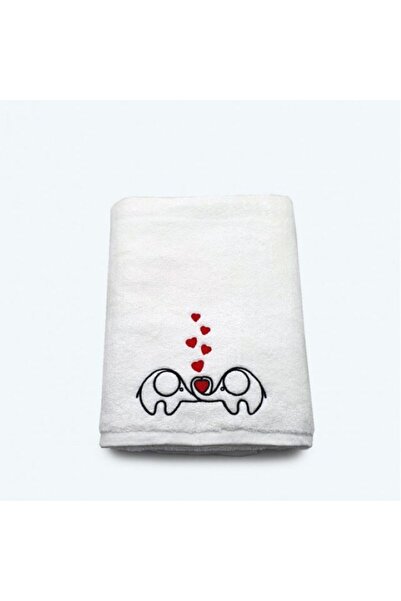 H Hotel Supplier Prosop de Baie Brodat, Hotel Supplier, bumbac 100%, Alb, 70x...