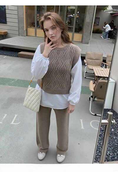 Welsoft Shirt Detail Knitwear Set