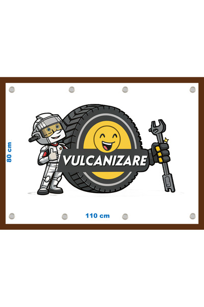 OEM Banner "Vulcanizare Auto" dimensiune 80x110 cm