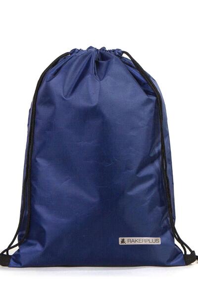 Rakerplus Navy Blue 32X45 cm Waterproof Drawstring Football Boot and Sports Bag