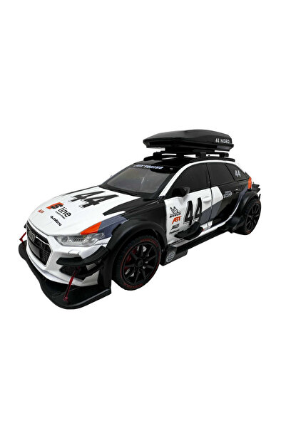 JPT Macheta Audi RS6 Avant Gumball 3000 negru alb 1:24 cu lumini si sunete, deschide usile model 1