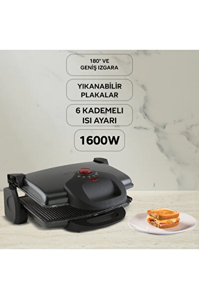 King P637Y Grillmax Toaster - Black