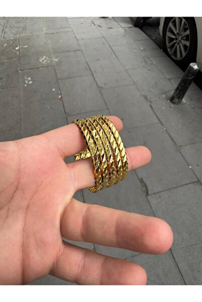 imitasyon dünyası 22 Ayar Altın Kaplama İnce Adana Burması 15 gram görünüm 1 Adet