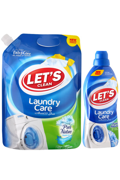 Let's Clean سائل غسيل الملابس Pure Nature سعة 2 لتر و1 لتر