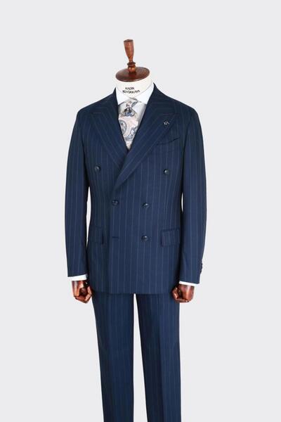 Kadir Büyükkaya Erkek Kruvaze Takım Elbise-KAB1228S
