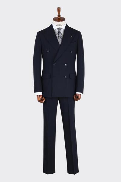 Kadir Büyükkaya Erkek Kruvaze Takım Elbise-KAB1240S