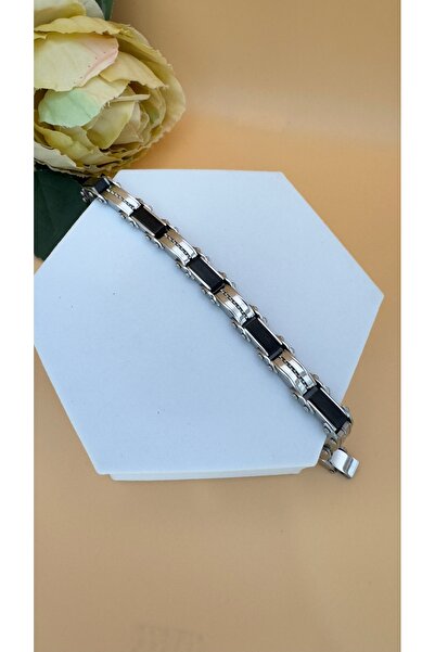 SK aksesuar Double-Sided Usable Brand Model Men's Steel Bracelet