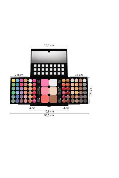 Total Pro Beauty Trusa machiaj 78 culori Aria