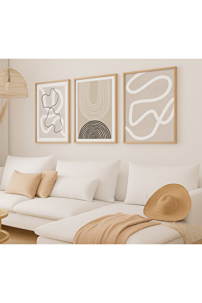 VOBA STORE SET DE PICTURĂ MDF ABSTRACTĂ CU CADRU -85-1