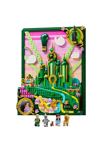 LEGO Wicked Emerald City Duvar Tablosu 75685 - Yetişkinler için Dekoratif Model Yapım Seti (1518