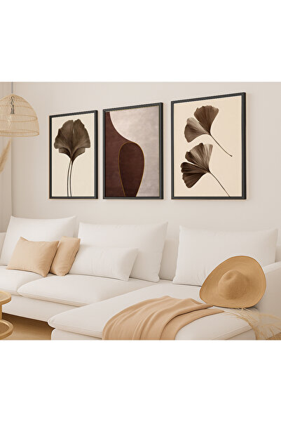 VOBA STORE 3-компонентен комплект картини с черна рамка в модерен стил от МДФ...