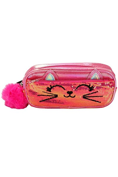Ceren Kırtasiye Bear & Deer Cat Pattern Pencil Case Bd-Kcs225 - Pink