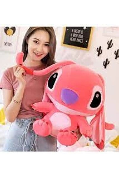 TRUST STORE لعبة ستيتش المحشوة 55 سم – شخصية قطيفة لطيفة كبيرة الحجم باللون الوردي