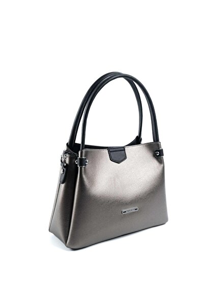 Silver Polo Silver & polo platinum - black sp1254 women's handbag