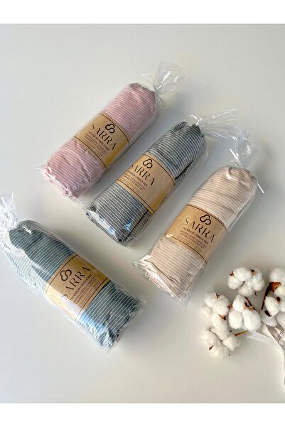 sarra Natural 100X200 Single Bed Sheet Set - Anthracite